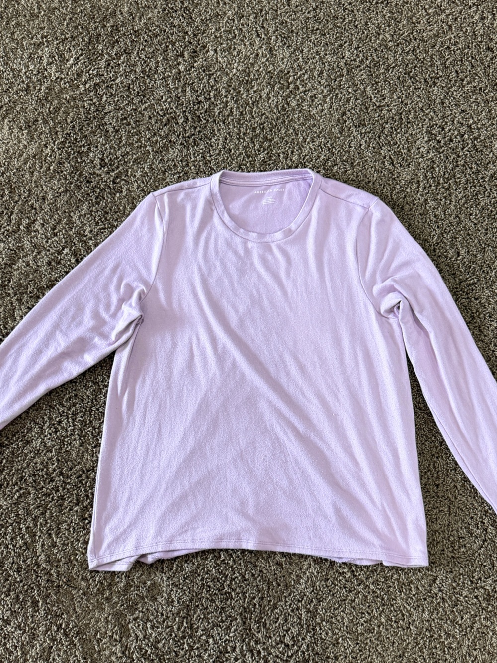 American Eagle Outfitters Light Lavender Long-Sleeve